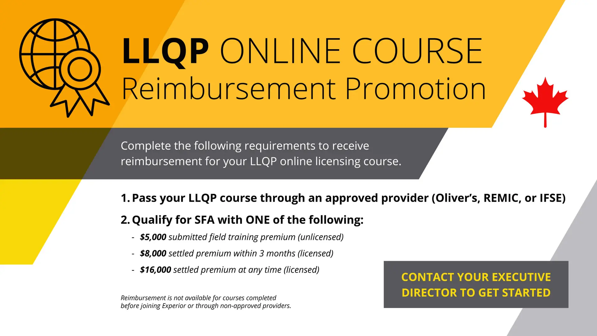 BACK OFFICE SLIDERS - LLQP REIMBURSEMENT